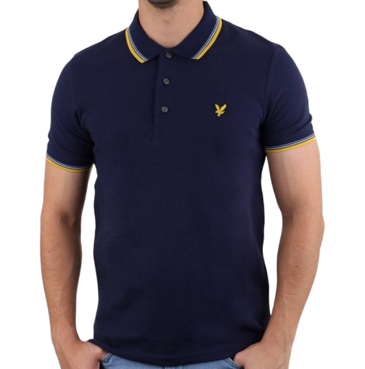 Lyle and Scott Tipped Slim Stretch Polo