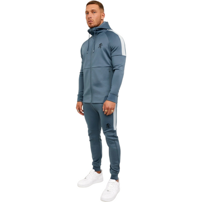 GYM KING PLUS POLY TRACKSUIT TOP - STORMY GREY