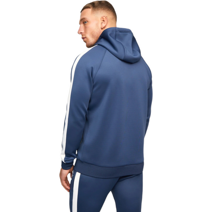 GYM KING ZIP-UP POLY TRACK TOP - MOONLIGHT BLUE