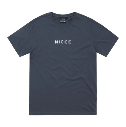 Nicce Centre Logo T-shirt - Typhoon blue
