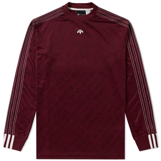 Adidas X Alexander Wang Long Sleeve Football Jersey - Maroon (4349257810033)